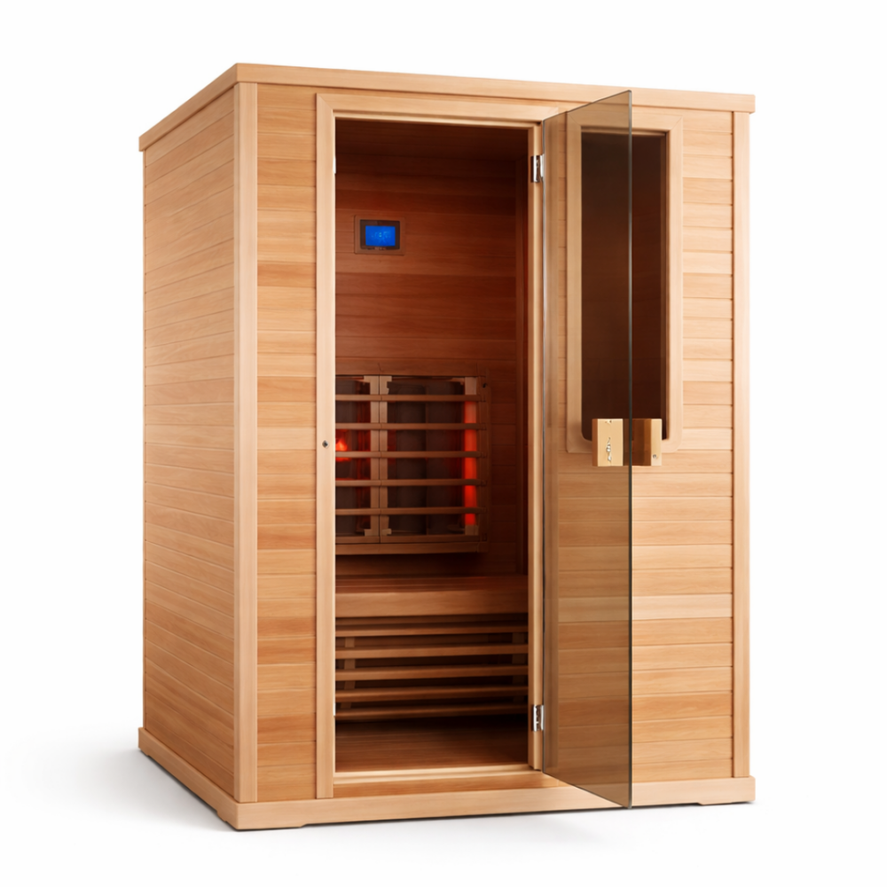 Trzyosobowa sauna In4 z czerwonego cedru - obrazek 4