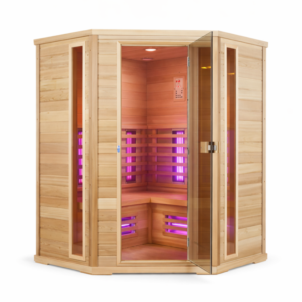 Narożna sauna In6 z promiennikami - obrazek 3