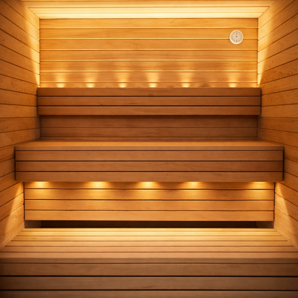 Sauna Sunset z białego cedru - obrazek 5
