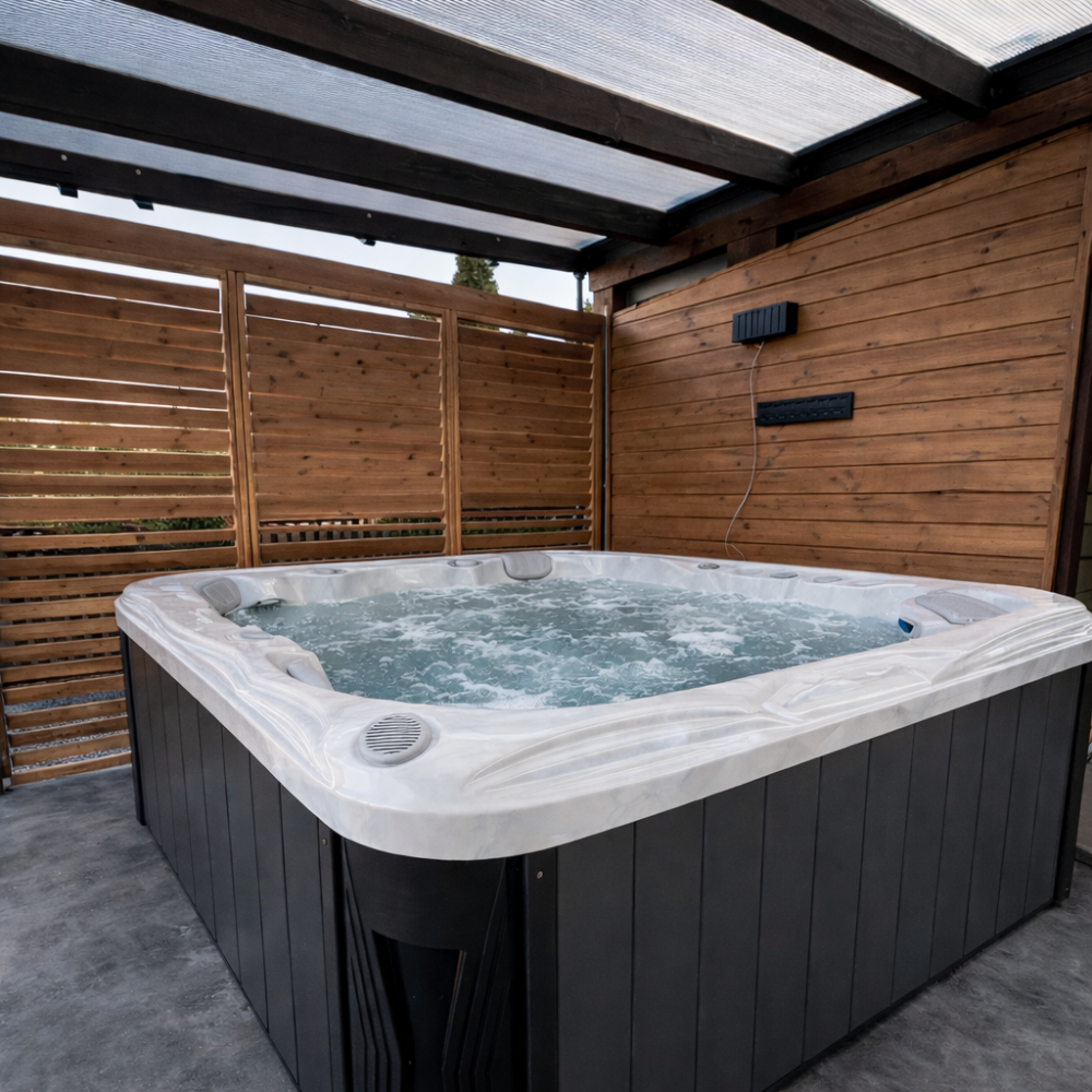 Jacuzzi Ogrodowe Bordeaux dla 5 osób – Wanna SPA Całoroczna - obrazek 3