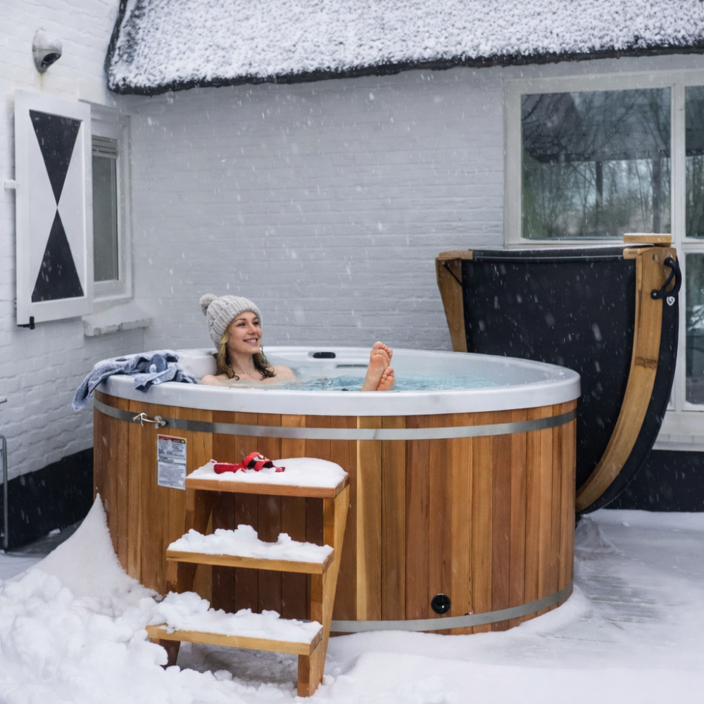 Okrągłe Jacuzzi Ogrodowe Python dla 6 osób – Wanna SPA Całoroczna - obrazek 3