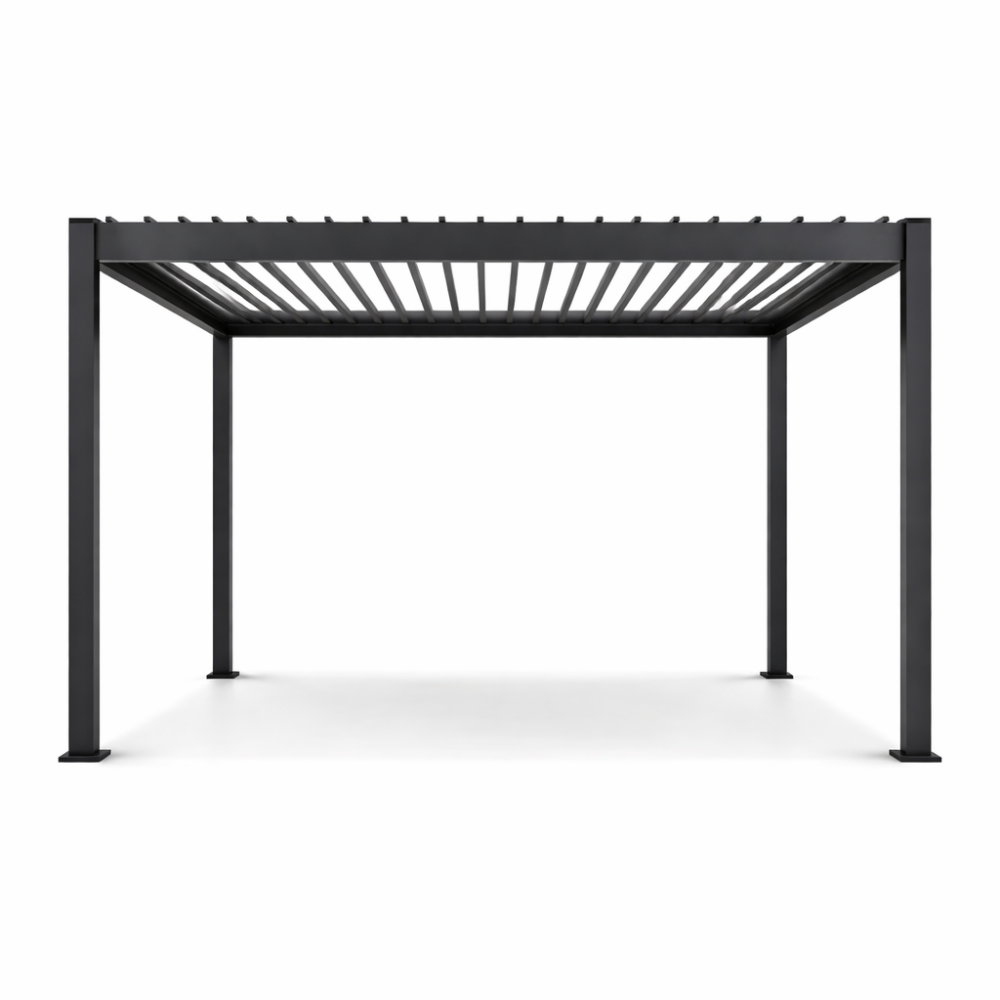 Pergola Aluminiowa Ogrodowa 360x400 cm DELUXE – Wolnostojąca, Elektryczna + LED - obrazek 8