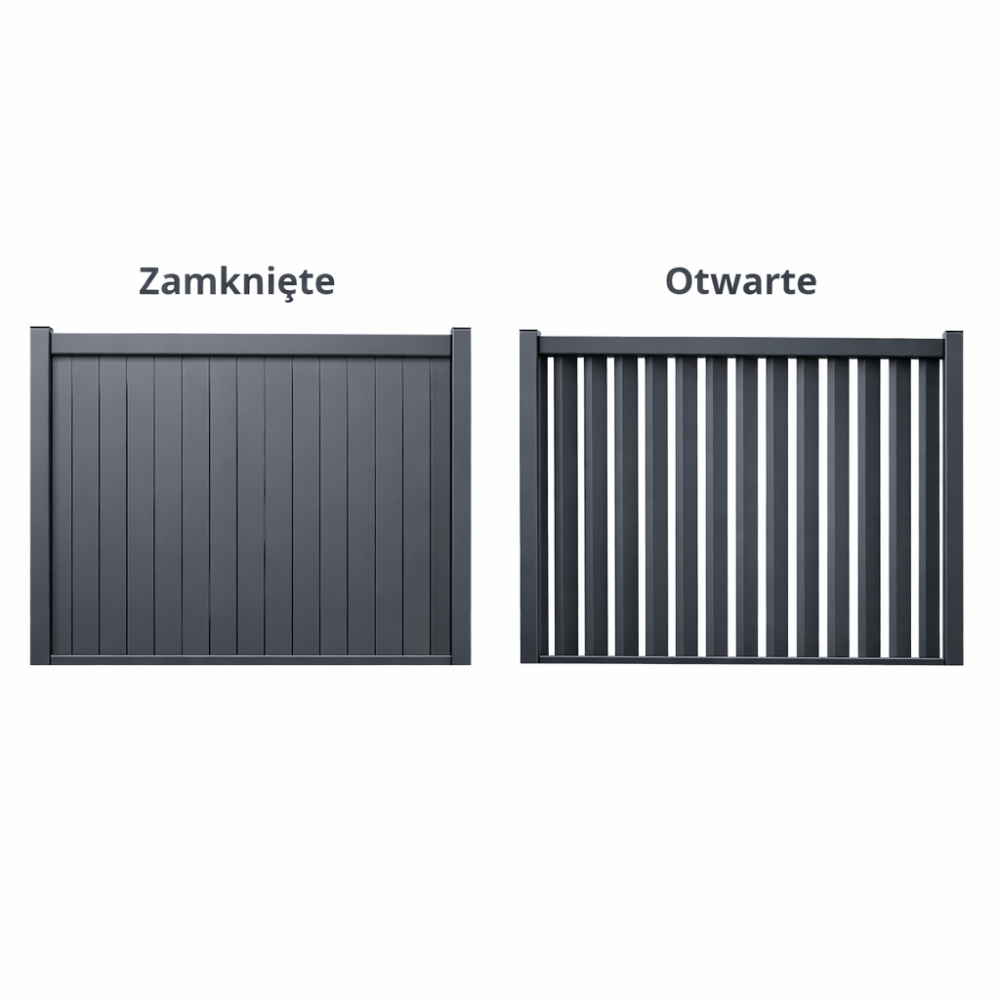 Ściana Panelowa Pionowa Uchylna do Pergoli Antracyt - obrazek 3