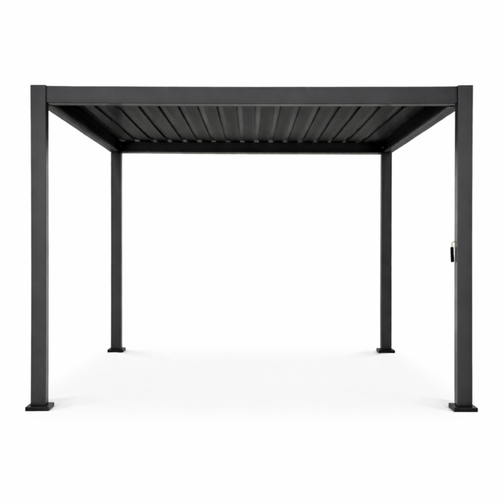 Pergola Aluminiowa Ogrodowa 300x300 cm LOOK - Wolnostojąca, Stalowe Lamele - obrazek 15