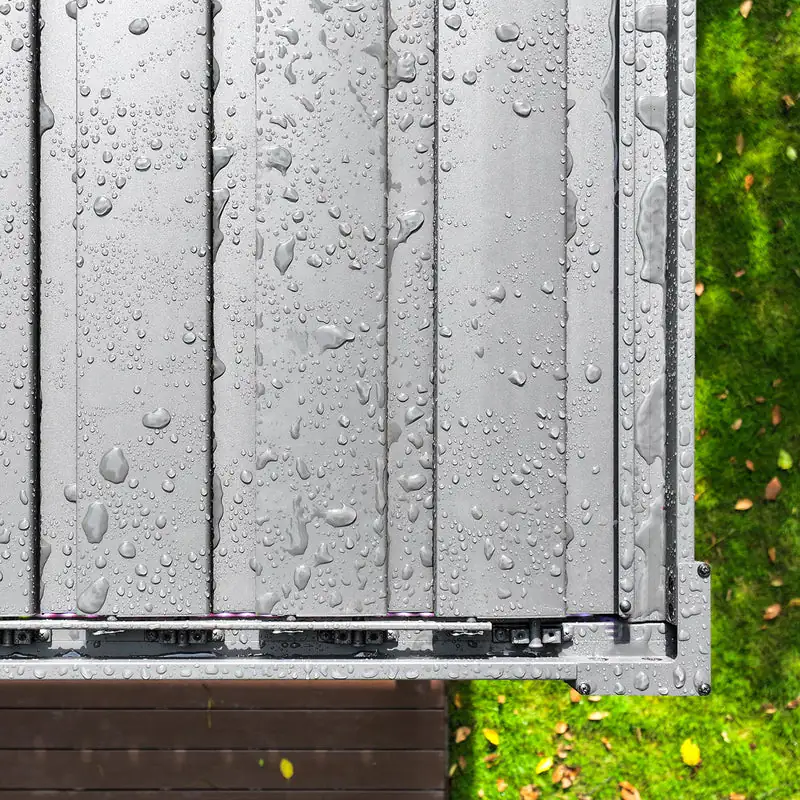 Pergola Aluminiowa Ogrodowa 300x300 cm LOOK - Wolnostojąca, Stalowe Lamele - obrazek 6