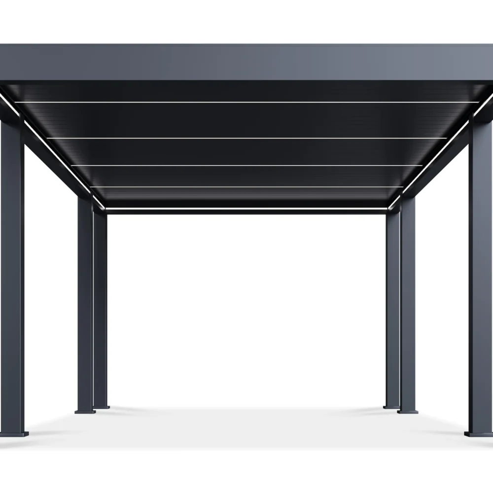 Pergola Aluminiowa Ogrodowa 365x662 cm PRESTIGE – Wolnostojąca, Elektryczna + LED - obrazek 6