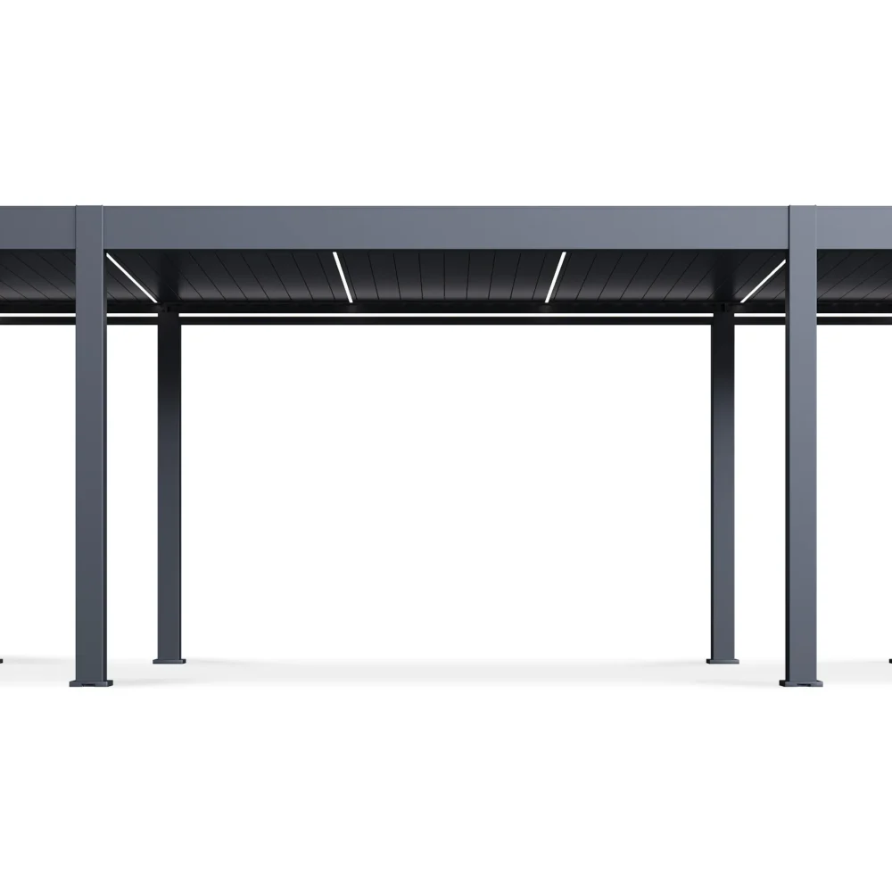 Pergola Aluminiowa Ogrodowa 365x662 cm PRESTIGE – Wolnostojąca, Elektryczna + LED - obrazek 5